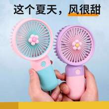 Ventilador de mano de conejo de dibujos animados,ventilador de oído lindo, simple ventilador eléctrico de mano ventilador recargable usb,el envío de color al azar,Ventilador creativo de mano y escritorio, diseño adorable, imprescindible para el verano - Tipo de Enchufe A Japonés (100V) - Ver 5