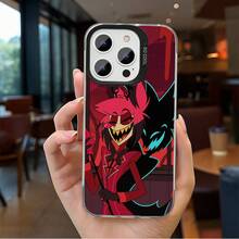 Funda de Teléfono Hotel Alastor Estilo INS Linda y Divertida Antigolpes Mate Duradera para Galaxy A05S A20 A35 A36 A52 A54 A55 S10 S20 S21 S22 S23FE S24PLUS S25ULTRA para Personas a la Moda Regalo para Amigos - Mezcla de colores - Ver 1