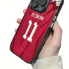 Funda de Teléfono Creativa con Tema de Fútbol que Presenta la Camiseta Número 11, Compatible con los Modelos de de 11 a 17 Pro Max. Esta funda a prueba de golpes y antiarañazos está diseñada para fútbol. - Negro - Ver 3