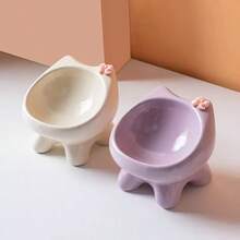 Cute Macaron Ceramic Cat Bowl, Dog Bowl, Pet Food Bowl, Pet Supplies - 300ml - View 8