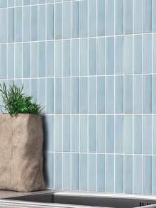 Miếng dán gạch mosaic tự dính, decal dán tường 2D mờ, chống thấm nước và chống nấm mốc, thích hợp cho nhà bếp, phòng tắm, trang trí tường nhà thuê, phòng ngủ, tường nền phòng (Xanh lá nhạt, Xanh dương nhạt, Màu be) - Nhiều màu - Xem 5