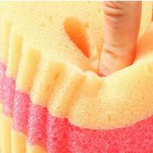 1/2/3件装三件装小猫脸多功能清洁双层温感百洁布，可爱强力去污，双面厨房海绵 - 温感不刮伤清洁垫，适用于餐具等 - 多表面安全海绵架，适用于现代厨房水槽，用于清洗餐具