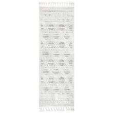 NuLOOM 2'6" X 8' Ansley Moroccan Tassel Area Rug Light Grey High-Low Textured Bohemian Design Plush High Pile Stain Resistant For Bedroom Living Room Hallway Entryway - 26x8Runner - Xem 3