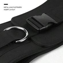 Weighted Pull-Up Fitness Back Muscle Strength Training Equipment, Thick Iron Chain, Waist Support Belt - Black - View 3