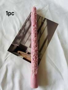 1支/盒，全新手工压花蜡烛，长杆蜡烛（23.5厘米/9.25英寸），香氛蜡烛，手工大豆蜡，香氛装饰，适用于家居装饰、卧室装饰、房间装饰、家居蜡烛装饰、情人节礼物、婚礼装饰、收藏礼物、毕业礼物、节日装饰、蜡烛、房间装饰、婚礼装饰、婚礼、伴娘礼物、生日蜡烛、家居装饰、复古装饰、礼物、香氛蜡烛 - 彩色 - 查看 11