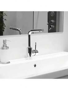 3pcs Stainless Steel Sink Drain Cover, Elegant Decorative Sink Overflow Drain Stopper With Knob - Leak-Proof, Easy To Install Bathroom And Kitchen Sink Drain Accessories, Modern Sink Drain Design, Rust-Resistant Material, High-Quality Drain Pipe, DIY Installation - Silver - View 4