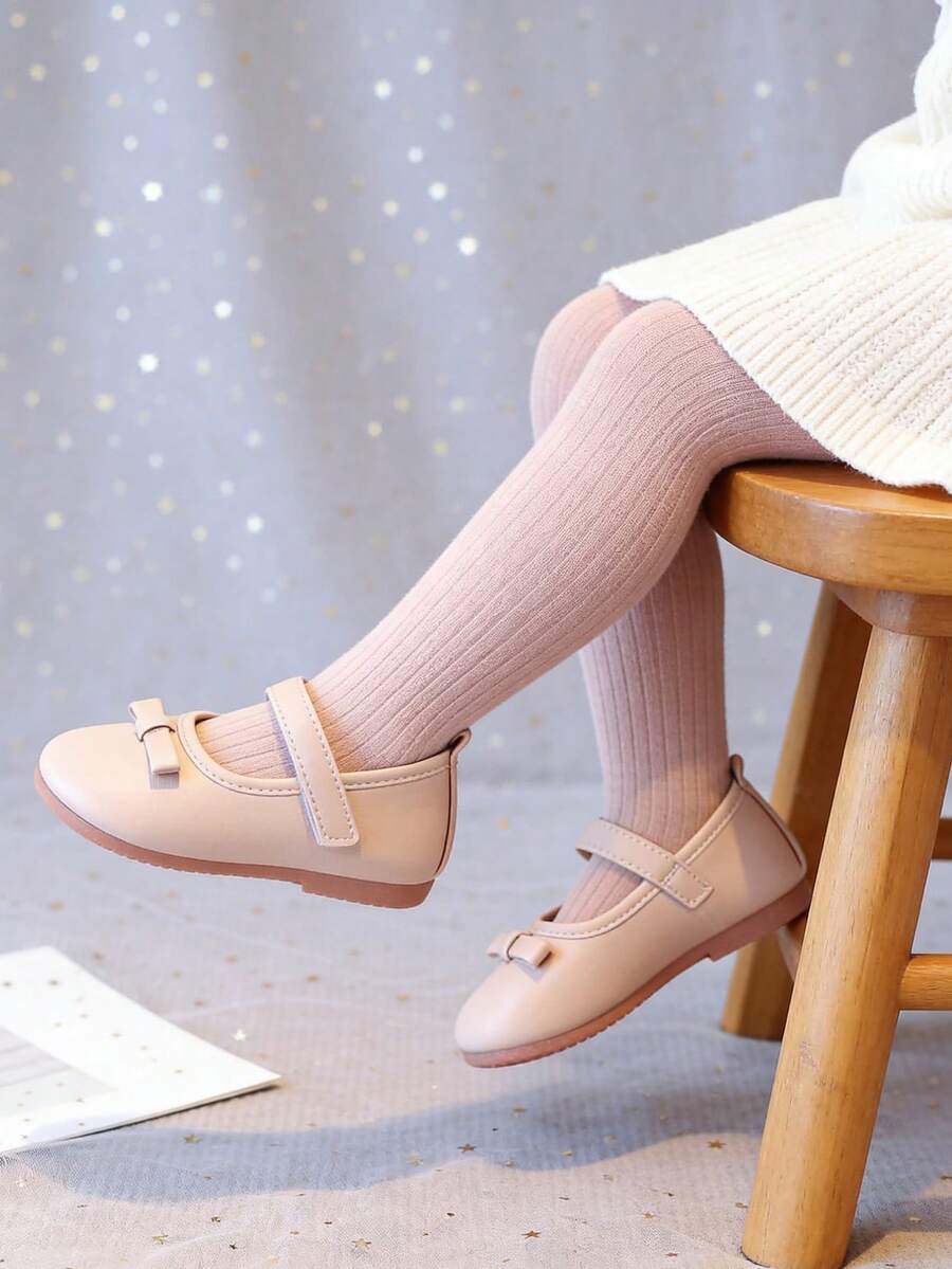 New Girls' Soft Sole Non-Slip Flat Shoes, Minimalist Decorative Design, Lightweight Comfortable Daily Commute Shoes For Spring And Autumn