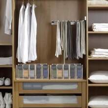 Organizador de cinturón 5 Compartimentos para armarios y cajones - color transparente - Ver 7