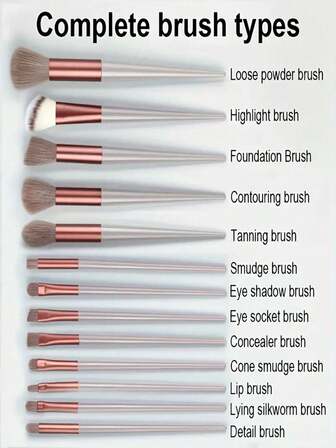 This 21-Piece Makeup Brush Set Includes A 13-Piece Makeup Brush Set, A Brown Makeup Egg, A Triangular Powder Puff, 6 Biscuit-Shaped Cushion Powder Puffs, And A Matching Storage Bag. It Is Suitable For Use With Eyeshadow, Foundation, BB Cream, Concealer, And Other Women's Cosmetics. This Makeup Brush Set Provides Comprehensive And Soft Makeup Tools, Suitable For Both Beginners And Experienced Makeup Enthusiasts.