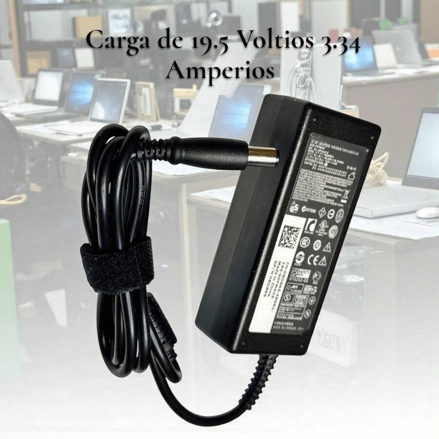 DTI Cargador para Laptop 19.5V 3.34A con punta grande de 7.4 mm x 5.0 mm, adaptador de corriente confiable y eficiente, ideal para reemplazo o uso diario, ofrece carga estable, diseño compacto y materiales resistentes, compatible con equipos de entrada 19.5V. - Multicolor - Ver 1