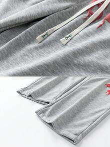 LEGEN DEER Men's Casual Straight Leg Pants, Fashionable Sportswear Trousers For Spring And All Seasons - Light Grey - View 5