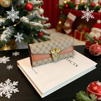 New Fashion Printed Wallet, Women's Long Wallet, Minimalist Classic Fashion Versatile, Suitable As Christmas Gift, Elegant