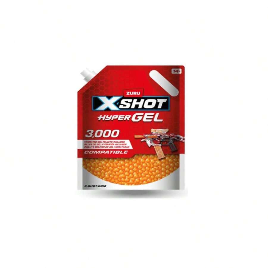 Hypergel X-Shot 彈珠，吸塑包裝（20,000 顆凝膠彈），12 公分（Zuru - 36810）✅ 24/48 小時送達西班牙（半島）- 玩具槍 - 弓箭及配件 - 彩色 - 查看 1