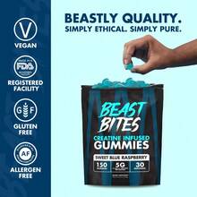 Creatine Infused Gummies - Beast Bites (Made With Creapure & NSF Certified For Sport) - 1-PACK - 查看 4