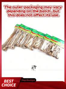 1 Pack Natural Rawhide Bone Dog Chew Toys, Beef Flavor, Durable & Long-Lasting, Helps Clean Teeth & Promote Oral Health, Dog Toys, Pet Supplies - Multicolor - View 9