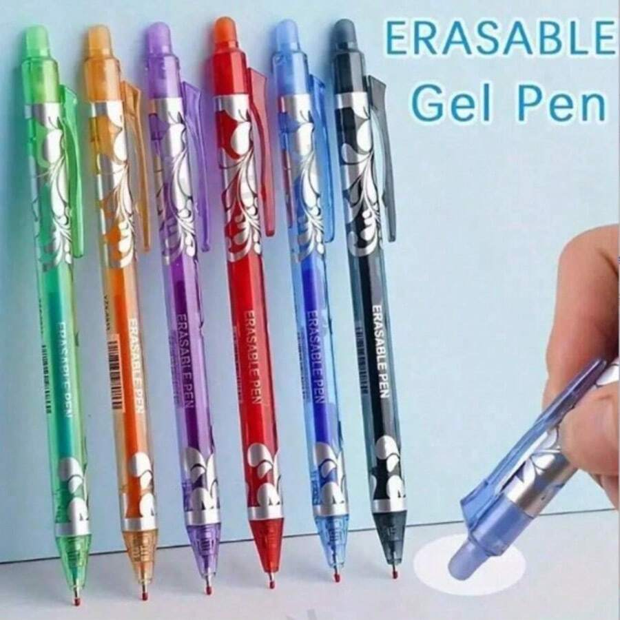 Bút bi xóa được nhiều màu sắc 0.5mm, viết trơn tru, thiết kế nút bấm, thân bút hình bầu dục tiện dụng, lý tưởng cho trường học và văn phòng. Món quà chất lượng cao phù hợp cho học sinh và giáo viên. Bút mực gel độc đáo để ghi chú và viết tài liệu. - Nhiều màu - Xem 1