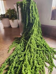 1/2/3/4/5/10 Branches Of Delicate White Flowers, Pure White Floral Embellishment, Rustic Chic Home Adornment/ Wedding Decoration Dried Blossoms - Green - View 4