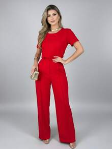 Women's Tailored Suit For New Year's Premium Elegant - Đỏ - Xem 1