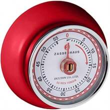Zassenhaus M072327 Retro Magnetic Kitchen Timer, Red(Rojo) - Multicolor - Ver 1