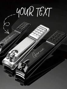 定制款不锈钢时尚高端指甲钳，扁平修剪夹，便捷指甲钳，可定制姓名/文字，情人节惊喜小礼物 - 彩色 - 查看 1