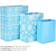 Hallmark - Bolsa de regalo (tamaÃƒ±o grande), Christmas Icons, 7 Pack Assorted, Variados, 1(Paquete simple surtido) - Multicolor - Ver 3