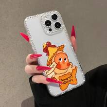 Funda para teléfono con diseño de Galleta de la Suerte, compatible con teléfonos ,  17,  16 Pro Max,  15 Pro Max,  13 y  12. Fabricada en TPU, ofrece protección contra golpes y caídas. Un regalo perfecto para familiares y amigos, para celebrar momentos de suerte o para darle un toque divertido a tu día a día. - transparente - Ver 5