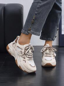 New Women's Casual Sports Shoes, Fashionable - Beige - View 4