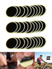 Gumowe łatki do naprawy opon rowerowych, szybka naprawa podczas jazdy na rowerze na świeżym powietrzu, typ uniwersalny, odpowiednie do jazdy na długich dystansach lub codziennej jazdy na rowerze na świeżym powietrzu, odpowiednie na Święto Dziękczynienia, Boże Narodzenie, Walentynki, Halloween, Nowy Rok i inne święta - Wielokolorowe - Zobacz 8