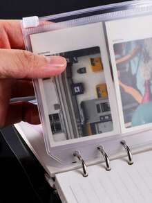 1 cái Bìa rời A5/A6, Bìa rời tối giản đa năng, Bìa 6 khoen, Bìa mềm PVC, Bìa mềm PVC có móc cài, Sổ kế hoạch PVC trong suốt, Đồ dùng cho ngày tựu trường, Thích hợp cho sổ tay, sổ kế hoạch, đồ thủ công DIY, kế hoạch tiết kiệm, Dùng cho văn phòng/trường học - Trong sáng - Xem 7