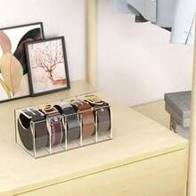 Organizador de cinturón 5 Compartimentos para armarios y cajones - color transparente - Ver 6