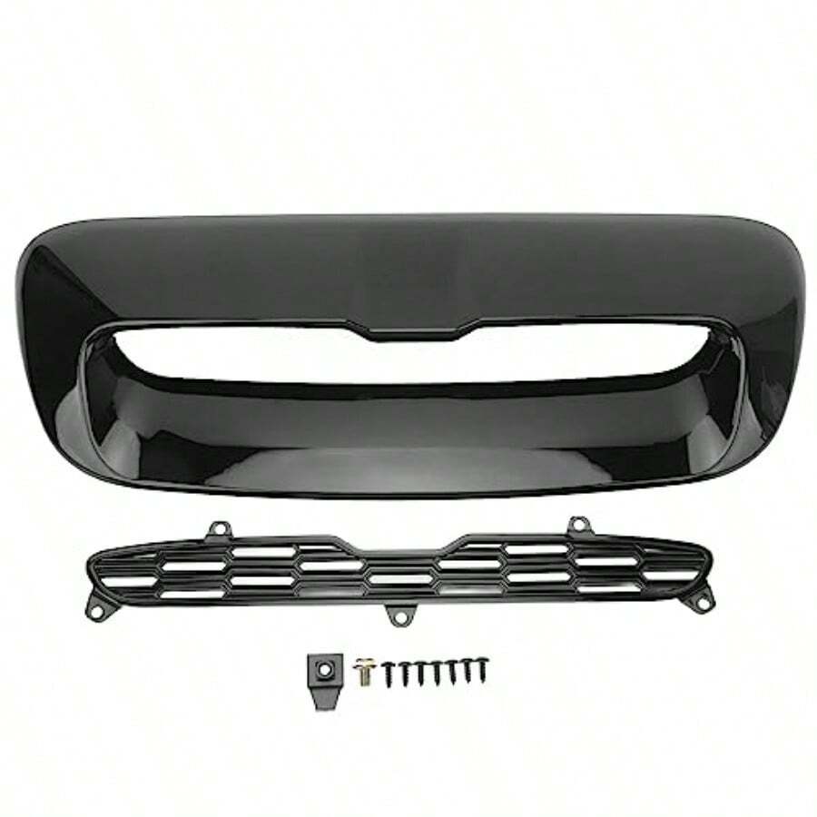 Jiawu Front Air Hood Vent Scoop Trim For S R56 R55 R57 R58 R59 2PCS Front Engine Hood Vent Cover Replacement Hood Bonnet Air Intake Vent Scoop Cover - As Pic - View 1