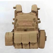 1 pezzo Gilet da allenamento multifunzionale per esterni - Sistema Molle, regolabile, adatto per giochi CS, escursionismo e pesca, materiale in poliestere durevole, adatto per tutte le stagioni. Gilet da allenamento multifunzionale leggero da uomo, gilet tattico per esterni CS, gilet da campeggio per esterni. - Multicolore - Visualizzare 13