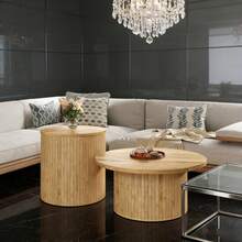 Coffee Tables - Natural + MDF-1 - View 1