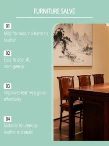 1 套皮革家具护理油膏 - 划痕修复、防水、保养，适用于家具、皮包、汽车座椅等。帮助皮革展现自然光泽，减少外部对皮革的冲击，为皮革纤维提供必要的营养，恢复柔软度和弹性，形成保护层，防止日常磨损和污渍。 - 彩色 - 查看 7