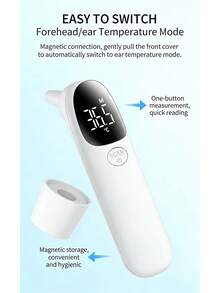 Non-Contact Handheld Mini Digital Thermometer, Quickly Measures Forehead And Ear Temperature - Multicolor - View 8