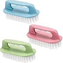 1PC Multifunctional Laundry Brush With Handle, Soft Bristle Shoe Scrub Brush For Sneakers & Clothes, Ergonomic Grip Cleaning Tool For Bathroom, Floor & Sink, Household Stain Remover Gadget, Durable Washing Accessories For Collars Cuffs - 顏色隨機 - 查看 7