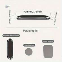 1个磁吸式车载手机支架，防水合金支架，仪表盘车载手机支架，GPS导航手机支架，兼容智能手机，搭配磁吸片使用，兼容、安卓手机，生日礼物，送给家人、朋友的汽车配件，兼容、安卓手机，生日礼物，送给家人、朋友的礼物，生日驾驶礼物，承重力强。 - 彩色 - 查看 4