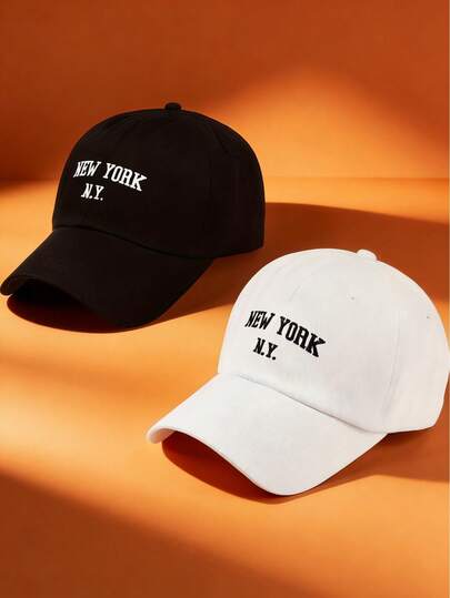 2pcs Set Of Unisex Couple Baseball Caps Suitable For Daily Outdoor Sports Wear And Holiday Gift Giving