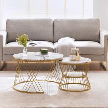 Coffee Tables - White PU + MDF-1 - View 4