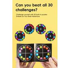 Veelogic Rotating Puzzle Sphere, Intelligence Training, Thinking Challenge, Early Education Toy For Children - Black - View 9
