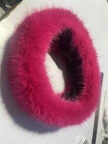 RK8R 2026-Selling Furry Hollow Top Hat Faux Fox Fur Hat Band Thickened Warm Fake Fur Brimless Topless Hat For Women Winter - 白色 - 查看 10