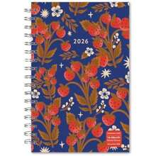 Agenda semanal y mensual 2026, calendario de compromiso de 16 meses: septiembre de 2025 a diciembre de 2026: jardín de hongos(Strawberry Fields) - Multicolor - Ver 2