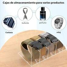 Organizador de cinturón 5 Compartimentos para armarios y cajones - color transparente - Ver 2