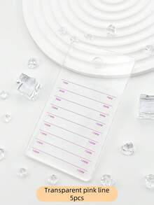 1 paleta de color de pestañas / 1 almohadilla acrílica para extensión de pestañas / Paleta acrílica para pegamento de pestañas - Multicolor - Ver 12