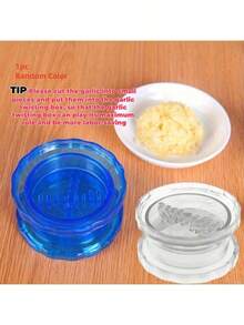 1 件装蒜泥器工具，手动蒜泥器压蒜器，蒜泥器剥蒜器，家用厨房手持式蒜泥器，厨房小工具蒜泥器，用于切碎大蒜、洋葱、生姜、水果、沙拉、蔬菜（颜色和款式随机） - 彩色 - 查看 14