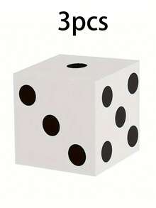 Hộp quà xúc xắc sòng bạc 6 chiếc, Hộp quà xúc xắc sòng bạc 11 inch, Thiết kế quân bài Poker, Bộ 6/3 món đồ dùng tiệc chủ đề sòng bạc, Trang trí tiệc đêm Las Vegas, Trang trí trò chơi trung tâm năm mới với xúc xắc 3D, Trang trí tiệc đêm Las Vegas với xúc xắc 3D, Trang trí trung tâm năm mới (Nền trắng chấm đen), Trang trí tiệc sòng bạc, Trang trí đêm trò chơi, Hộp quà chủ đề sòng bạc (Đen, Trắng, Đỏ) - Nhiều màu - Xem 15