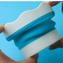 1pc INS Style Foldable Brush Holder, A Portable Collapsible Water Cup Designed For Art Lovers. With Leak-Proof Design, It Can Effectively Prevent Paint Leakage Whether Sketching Outdoors Or In The Classroom. - Multicolor - View 2