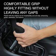1pc Silicone Gear Shift Knob Cover, Anti-Slip Automatic Gear Shift Protector, Comfortable Handbrake Gear Shift Sleeve, Unisex, Universal Car Interior Accessory - one-size - View 2