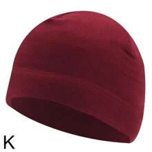 1pc Unisex Windproof Warm Solid Color Fleece Hat With Matching Gloves, Thickened Winter Earflap Hat, Great Gift - A - View 11