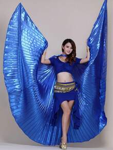 Colorful Dance Wings With Telescopic Rods, Performance Cape For Belly Dance Show,Halloween - Wing - View 4